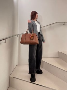 「アイテム（キーケース/キーアクセサリー）」を使った、CHARLES & KEITHさん（レディース・160cm）の秋コーディネート