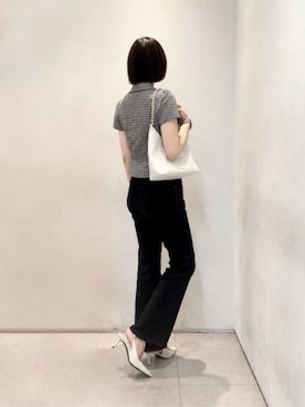 「CHARLES & KEITH（チャールズ & キース）のKaia カイア スリングバックパンプス（パンプス、ホワイト系）」を使った、CHARLES & KEITHさん（レディース・160cm）の夏コーディネート