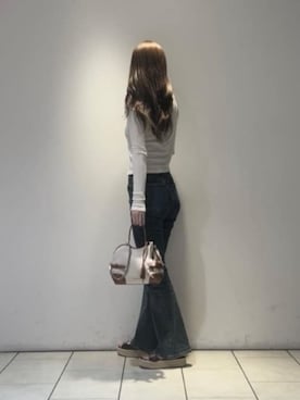 「CHARLES & KEITH（チャールズ & キース）のDelfinaデルフィナドルフィン&スターフィッシュチャーム（キーケース/キーアクセサリー、その他）」を使った、CHARLES & KEITHさん（レディース・160cm）の春コーディネート