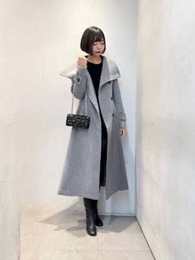 「アイテム（財布）」を使った、CHARLES & KEITHさん（レディース・160cm）の冬コーディネート