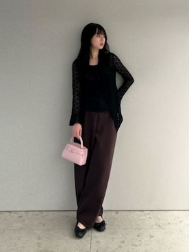 「CHARLES & KEITH（チャールズ & キース）のアイテム（バレエシューズ）」を使った、CHARLES & KEITHさん（レディース・160cm）の春コーディネート