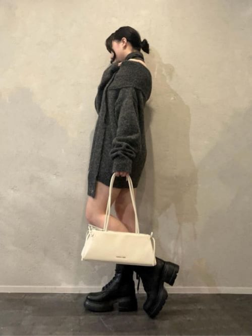 レースアップ チャンキーアンクルブーツ（ブーツ）｜CHARLES & KEITH