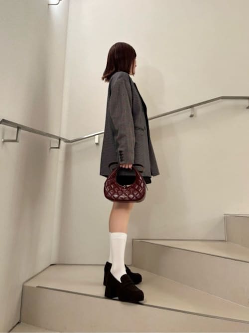 CHARLES & KEITH ジップアップ プラットフォームローファー CHARLES & KEITH ジップアップ プラットフォームローファー（BlackBox