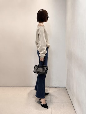 「CHARLES & KEITH（チャールズ & キース）のアイテム（パンプス）」を使った、CHARLES & KEITHさん（レディース・160cm）の秋コーディネート