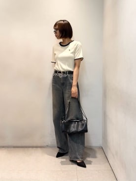 「CHARLES & KEITH（チャールズ & キース）のKaia カイア スリングバックパンプス（パンプス、ブラック系）」を使った、CHARLES & KEITHさん（レディース・160cm）の夏コーディネート