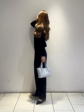「CHARLES & KEITH（チャールズ & キース）のShania ミニシャナイア ダブルハンドルトートバッグ（トートバッグ）」を使った、CHARLES & KEITHさん（レディース・160cm）の夏コーディネート