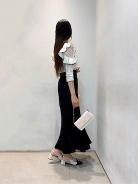 「CHARLES & KEITH（チャールズ & キース）のアイテム（財布）」を使った、CHARLES & KEITHさん（レディース・160cm）の夏コーディネート