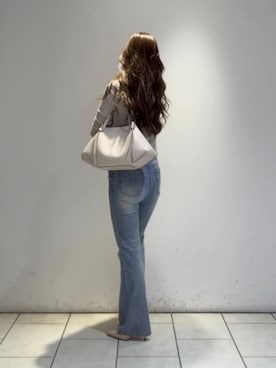 「CHARLES & KEITH（チャールズ & キース）のCalla カルラ トートバッグ（トートバッグ、ベージュ系）」を使った、CHARLES & KEITHさん（レディース・160cm）の夏コーディネート