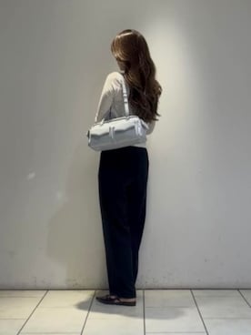 「CHARLES & KEITH（チャールズ & キース）のRachel レイチェル マルチポケット ショルダーバッグ（ショルダーバッグ）」を使った、CHARLES & KEITHさん（レディース・160cm）の夏コーディネート