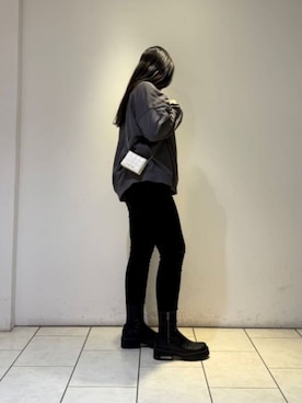 「CHARLES & KEITH（チャールズ & キース）のアイテム（財布）」を使った、CHARLES & KEITHさん（レディース・160cm）の冬コーディネート