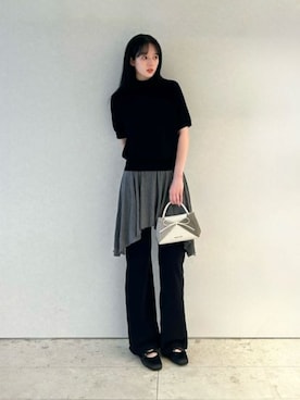「CHARLES & KEITH（チャールズ & キース）のアイテム（バレエシューズ）」を使った、CHARLES & KEITHさん（レディース・160cm）の夏コーディネート