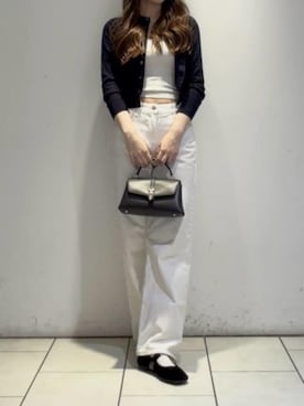 Adalyn アダリン メタリックバックル チェーンストラップ トップ