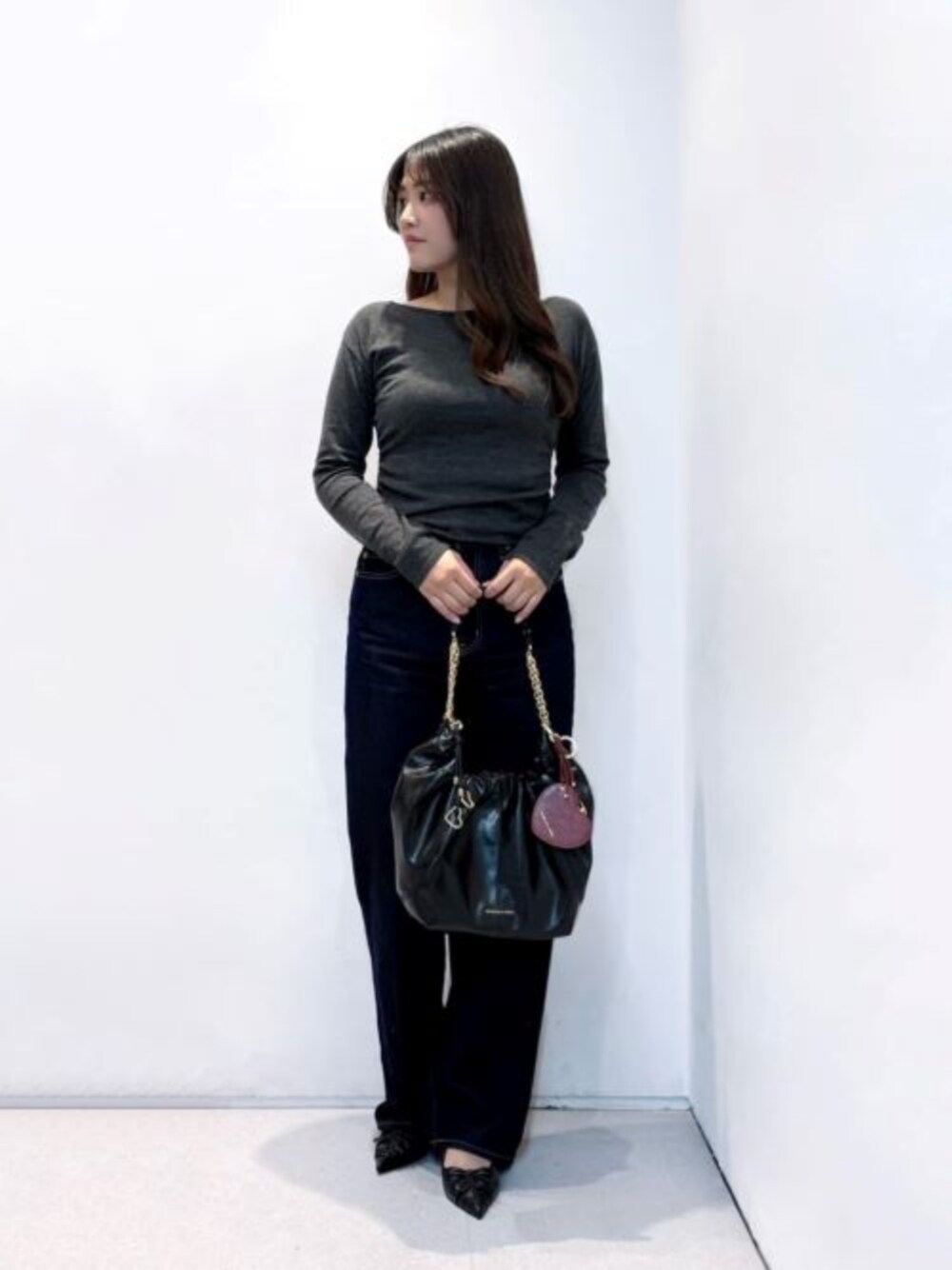 CHARLES & KEITH（チャールズ & キース）の「ルーシュド ボウスリング