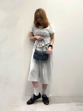 「CHARLES & KEITH（チャールズ & キース）のアイテム（スニーカー）」を使った、CHARLES & KEITHさん（レディース・160cm）の夏コーディネート