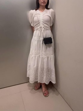 「CHARLES & KEITH（チャールズ & キース）のアイテム（財布）」を使った、CHARLES & KEITHさん（レディース・160cm）の夏コーディネート