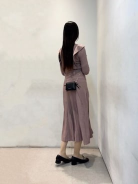 「CHARLES & KEITH（チャールズ & キース）のアイテム（財布）」を使った、CHARLES & KEITHさん（レディース・160cm）の冬コーディネート