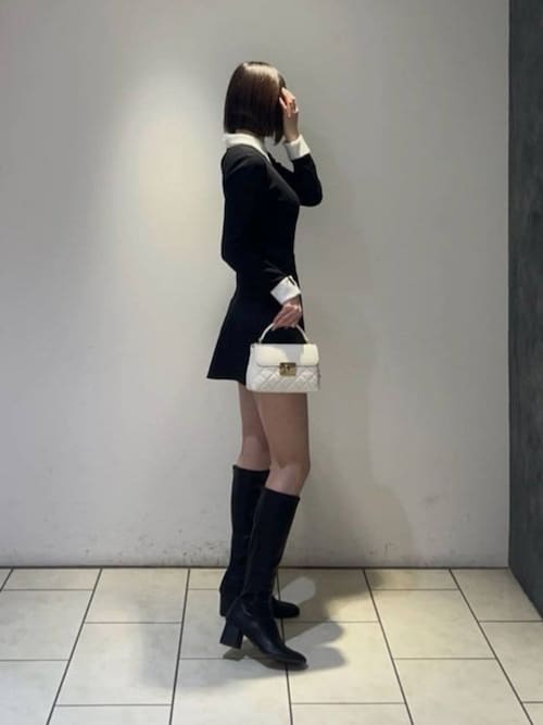 ブロックヒール ロングブーツ（ブーツ）｜CHARLES & KEITH（チャールズ