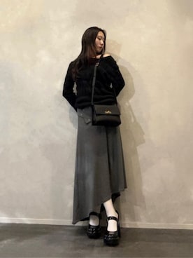 「CHARLES & KEITH（チャールズ & キース）のアイテム（パンプス）」を使った、CHARLES & KEITHさん（レディース・160cm）の秋コーディネート
