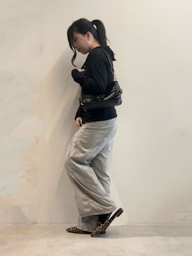 「CHARLES & KEITH（チャールズ & キース）のアイテム（バレエシューズ）」を使った、CHARLES & KEITHさん（レディース・160cm）の春コーディネート
