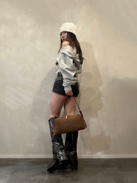 「CHARLES & KEITH（チャールズ & キース）のアイテム（ブーツ）」を使った、CHARLES & KEITHさん（レディース・160cm）の秋コーディネート