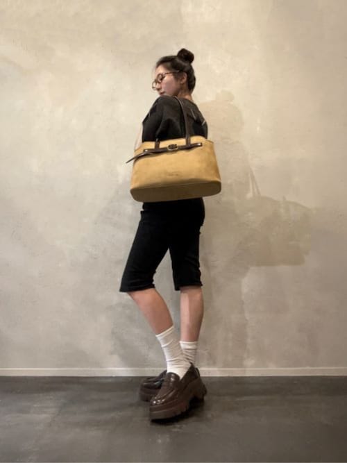 Victoria ヴィクトリア ベルトトラペーズトートバッグ（トートバッグ