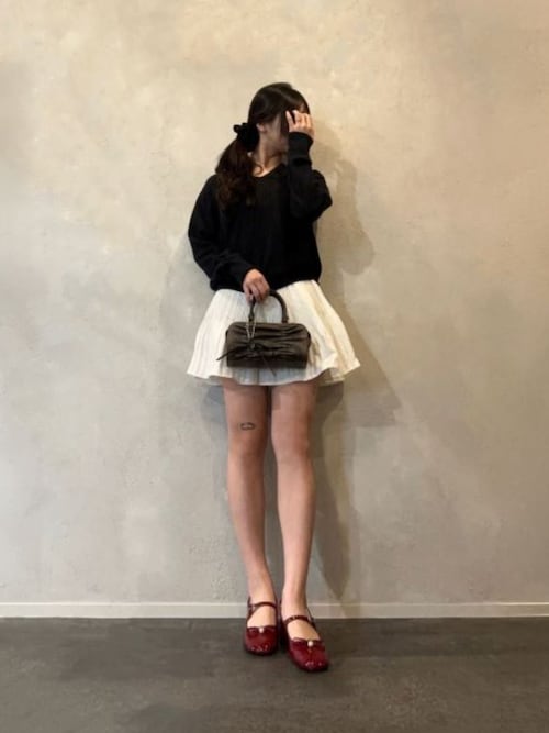 ボウクリスタルパール スリングバックメリージェーンパンプス CHARLES ＆ KEITH パンプス ボウクリスタルパール スリング