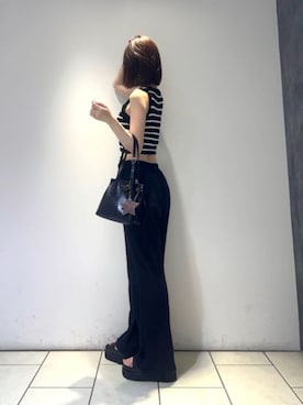 「CHARLES & KEITH（チャールズ & キース）のアイテム（サンダル）」を使った、CHARLES & KEITHさん（レディース・160cm）の夏コーディネート