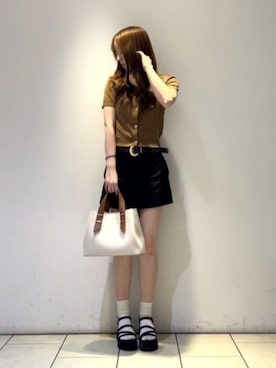 「CHARLES & KEITH（チャールズ & キース）のアイテム（サンダル）」を使った、CHARLES & KEITHさん（レディース・160cm）の夏コーディネート
