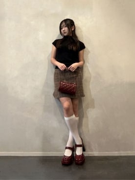 「CHARLES & KEITH（チャールズ & キース）のアイテム（パンプス）」を使った、CHARLES & KEITHさん（レディース・160cm）の秋コーディネート