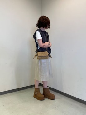 「CHARLES & KEITH（チャールズ & キース）のアイテム（ブーツ）」を使った、CHARLES & KEITHさん（レディース・160cm）の秋コーディネート