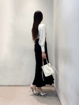 「CHARLES & KEITH（チャールズ & キース）のTaylen テイレン スリングバッグパンプス（パンプス、ベージュ系）」を使った、CHARLES & KEITHさん（レディース・160cm）の春コーディネート