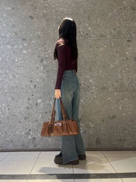 「CHARLES & KEITH（チャールズ & キース）のアイテム（ローファー）」を使った、CHARLES & KEITHさん（レディース・160cm）の冬コーディネート