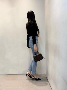 「CHARLES & KEITH（チャールズ & キース）のKaia カイア スリングバックパンプス（パンプス）」を使った、CHARLES & KEITHさん（レディース・160cm）の春コーディネート