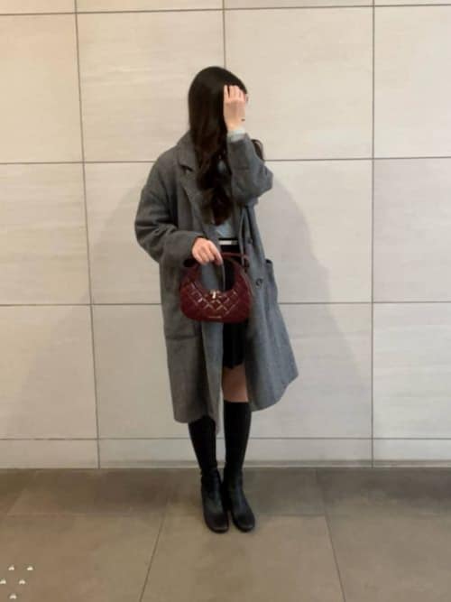 Janie ジェイニー キルトボウハンドル クレセントバッグ（ショルダー