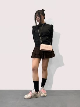 「CHARLES & KEITH（チャールズ & キース）のアイテム（財布）」を使った、CHARLES & KEITHさん（レディース・160cm）の冬コーディネート