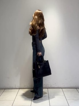 「CHARLES & KEITH（チャールズ & キース）のアイテム（トートバッグ）」を使った、CHARLES & KEITHさん（レディース・160cm）の夏コーディネート