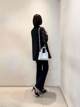 「CHARLES & KEITH（チャールズ & キース）のアイテム（トートバッグ）」を使った、CHARLES & KEITHさん（レディース・160cm）の夏コーディネート