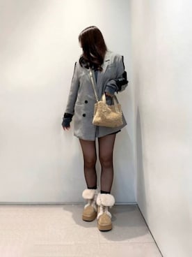 「CHARLES & KEITH（チャールズ & キース）のアイテム（ブーツ）」を使った、CHARLES & KEITHさん（レディース・160cm）の秋コーディネート