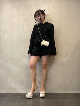 「CHARLES & KEITH（チャールズ & キース）のアイテム（財布）」を使った、CHARLES & KEITHさん（レディース・160cm）の冬コーディネート