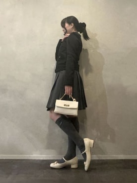 「CHARLES & KEITH（チャールズ & キース）のアイテム（財布）」を使った、CHARLES & KEITHさん（レディース・160cm）の冬コーディネート