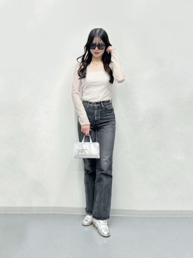 「CHARLES & KEITH（チャールズ & キース）のアイテム（スニーカー）」を使った、CHARLES & KEITHさん（レディース・160cm）の冬コーディネート