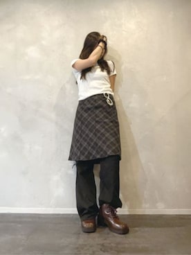 「CHARLES & KEITH（チャールズ & キース）のアイテム（ブーツ）」を使った、CHARLES & KEITHさん（レディース・160cm）の秋コーディネート