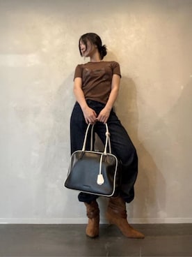 「CHARLES & KEITH（チャールズ & キース）のアイテム（ブーツ）」を使った、CHARLES & KEITHさん（レディース・160cm）の秋コーディネート