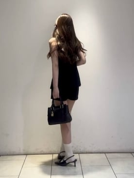 「CHARLES & KEITH（チャールズ & キース）のアイテム（トートバッグ）」を使った、CHARLES & KEITHさん（レディース・160cm）の夏コーディネート