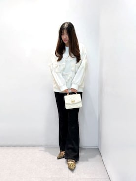 「CHARLES & KEITH（チャールズ & キース）のアイテム（バレエシューズ）」を使った、CHARLES & KEITHさん（レディース・160cm）の春コーディネート
