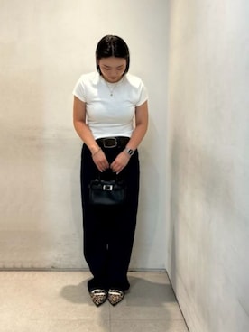「CHARLES & KEITH（チャールズ & キース）のKaleen カリーン スリングバックフラット（バレエシューズ、その他）」を使った、CHARLES & KEITHさん（レディース・160cm）の夏コーディネート