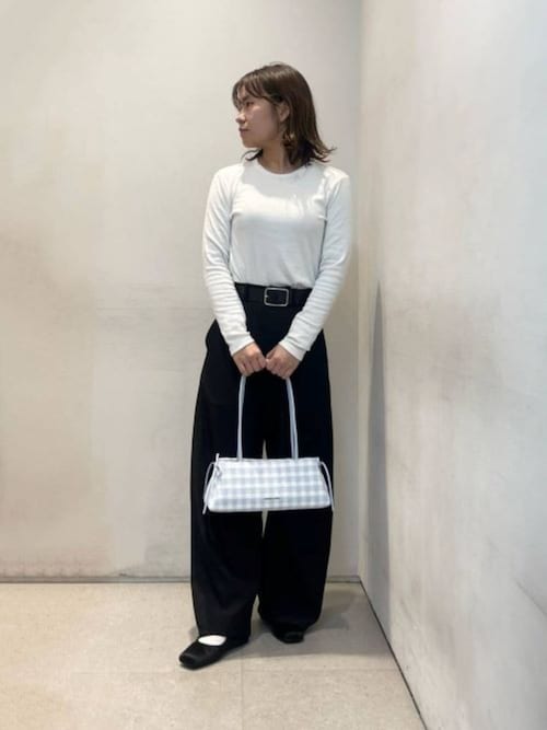 Hazel ヘーゼル ギンガムボウショルダーバッグ（トートバッグ