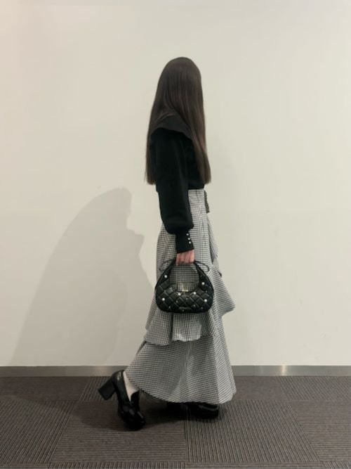 ジェイニー キルトパールエンベリッシュドボウハンドル クレセントバッグ CH1328AW025857_thumb.jpg