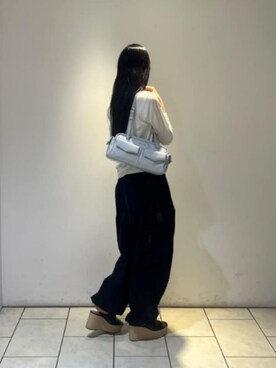 「CHARLES & KEITH（チャールズ & キース）のメタリックアクセント エスパドリーユウェッジ（サンダル）」を使った、CHARLES & KEITHさん（レディース・160cm）の夏コーディネート