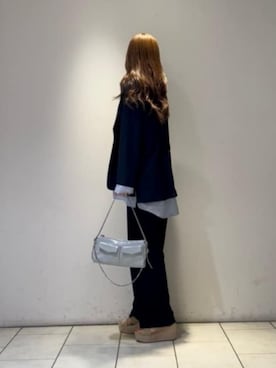「CHARLES & KEITH（チャールズ & キース）のクロスオーバー エスパドリーユウエッジ（サンダル、ベージュ系）」を使った、CHARLES & KEITHさん（レディース・160cm）の春コーディネート